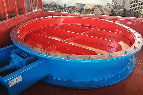 圓形擋板門（直徑170cm）已完工，裝車待發(fā)貨中