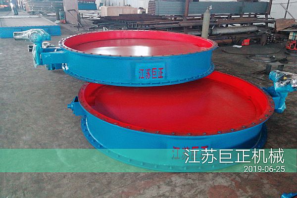 圓形擋板門（直徑220cm）制作完工，現(xiàn)場(chǎng)展示