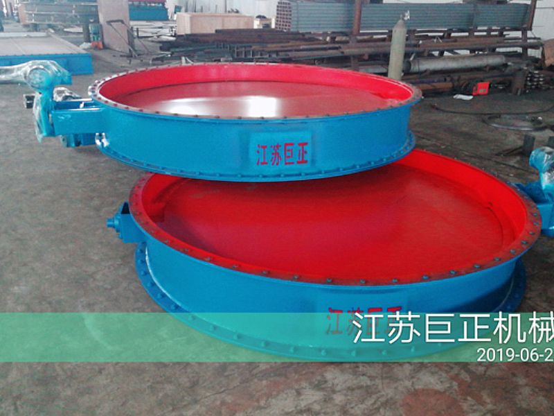 圓形擋板門（直徑220cm）制作完工，現(xiàn)場展示