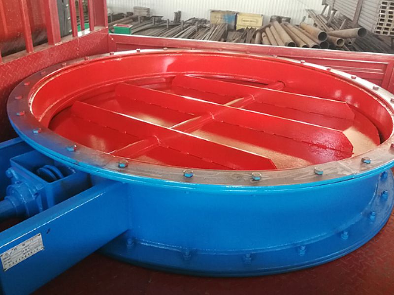 圓形擋板門（直徑250cm）制作完工，驗(yàn)收合格了